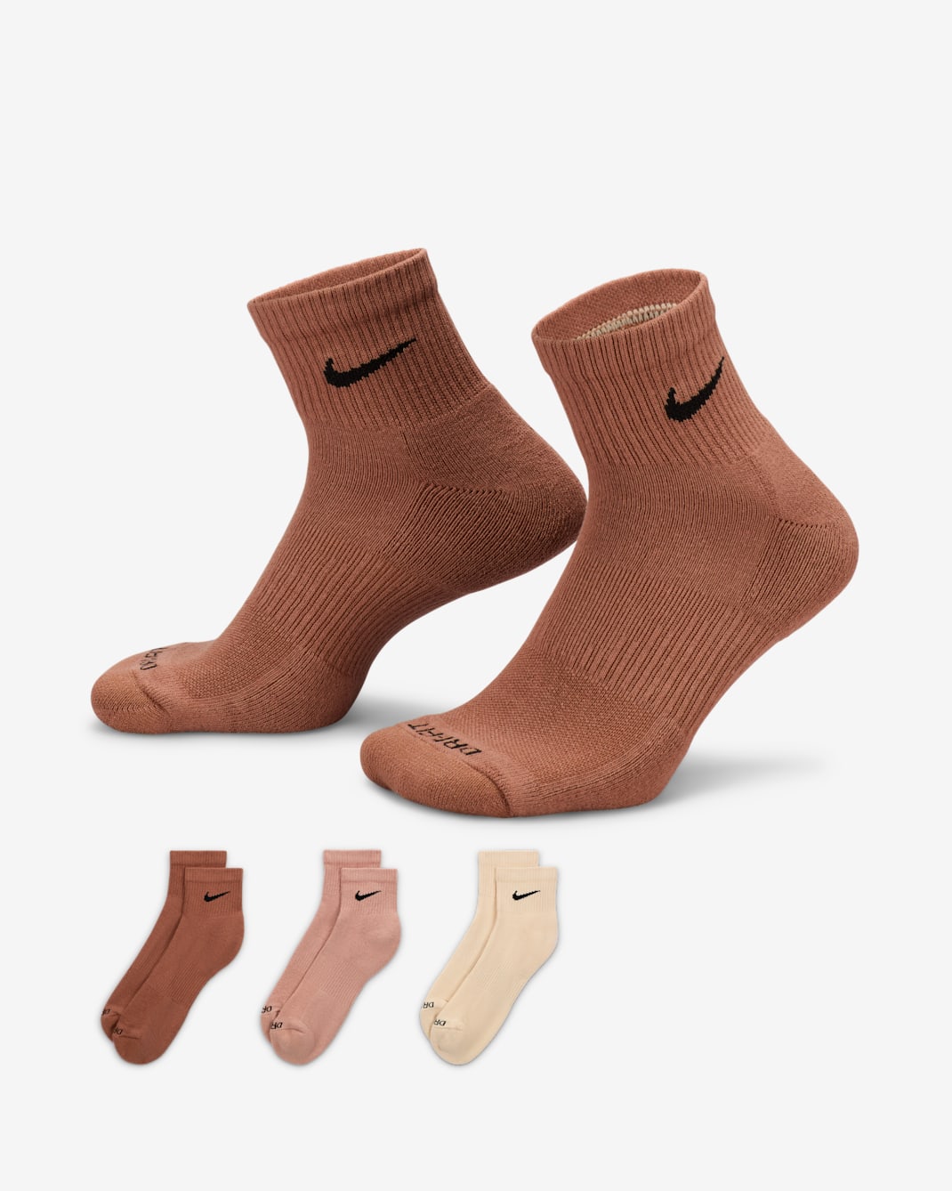 Everyday Plus Cushioned Quarter Socks (3-Pack)
