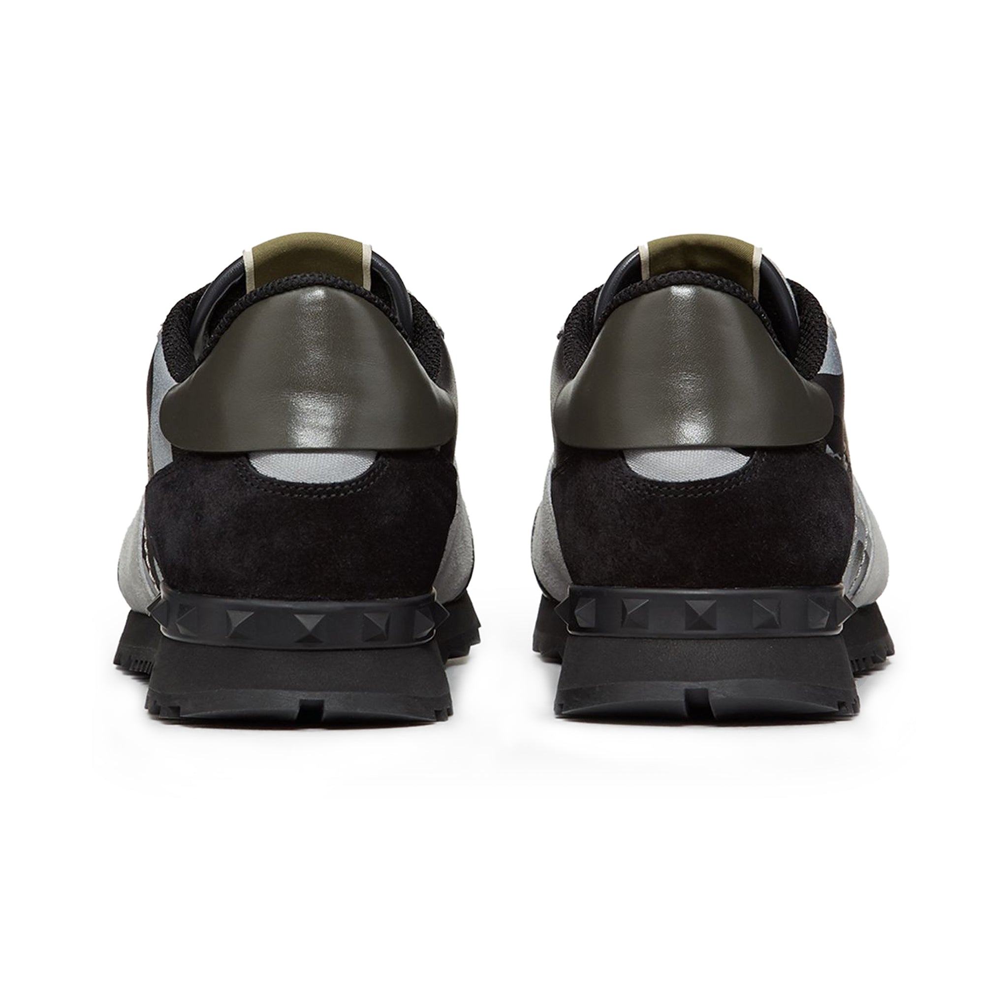 Valentino Grey Black Camouflage Rockrunner Sneaker
