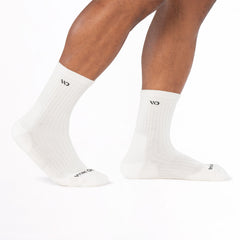 Solid Cushioned Micro Crew Socks