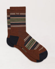 Multi Stripe Cushioned Micro Crew Socks