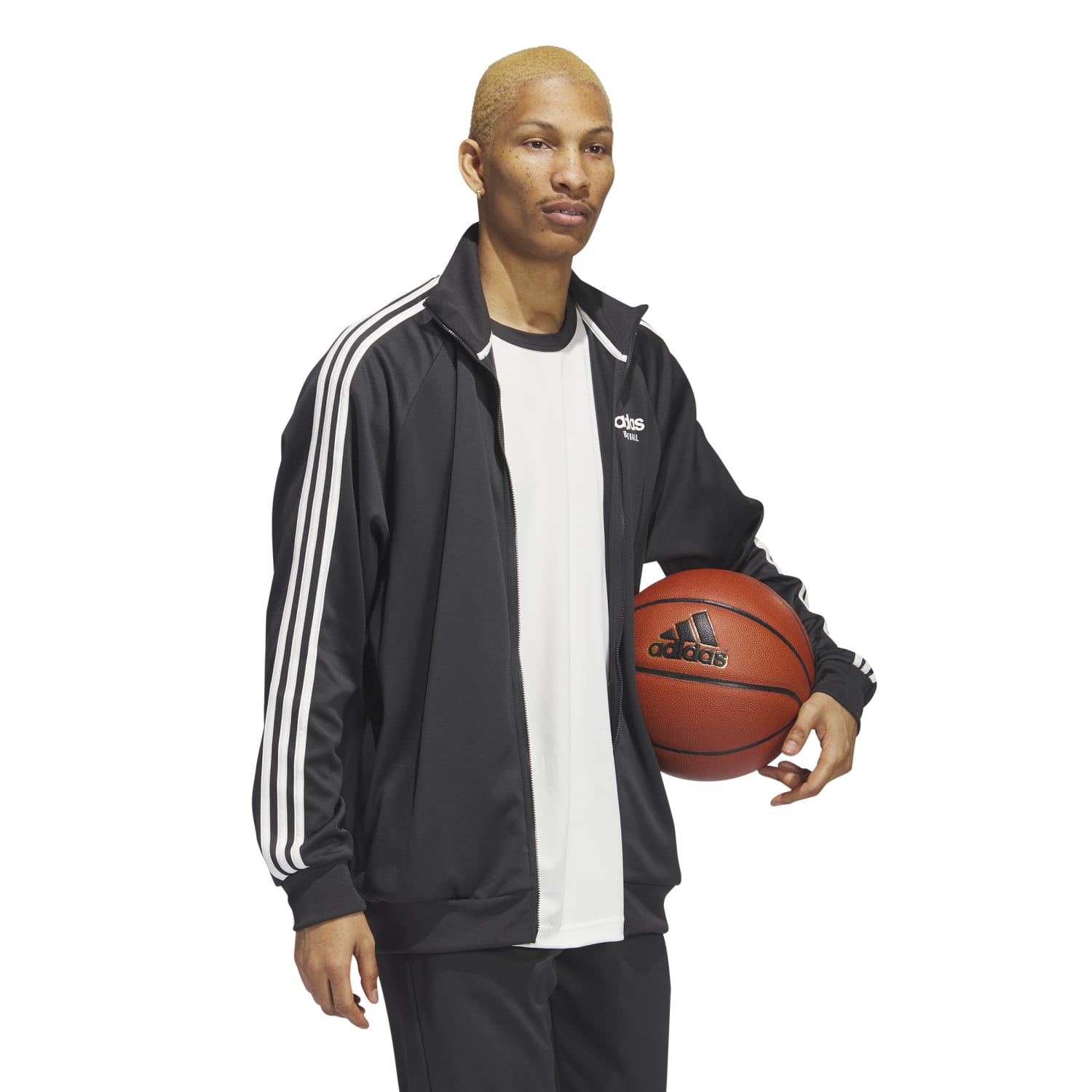 Adidas Basketball Men Select Jacket Grey IL2189