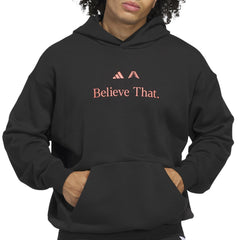 Adidas Men Anthony Edwards Believe That Hoodie Black