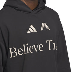 Adidas Men Anthony Edwards Believe That Hoodie Black JW4293