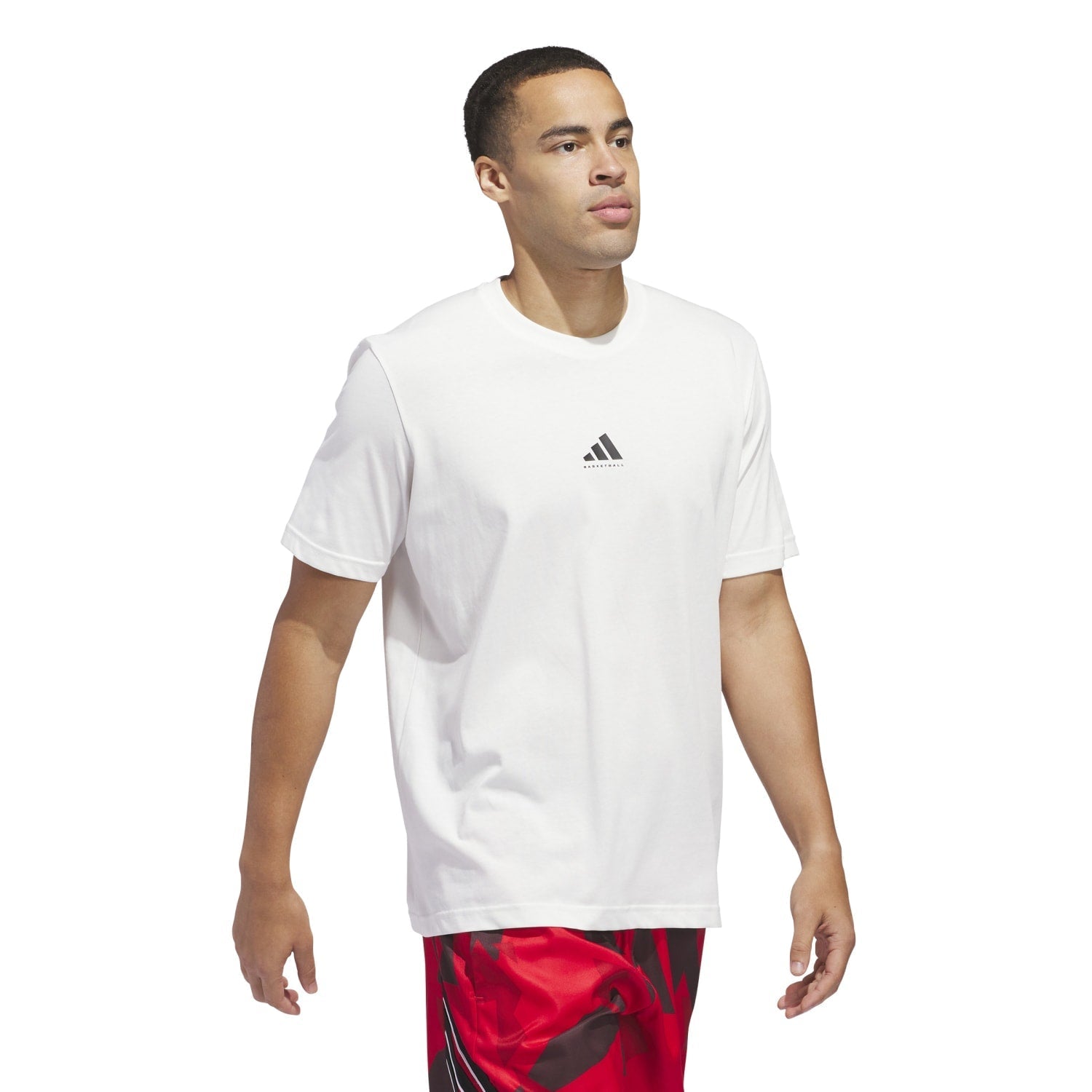 Adidas Men Basketball Graphics Tee White JI7572