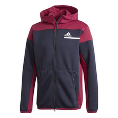 Adidas Men ZNE AERORDY Full Zip Legend Ink Power Berry FT6131