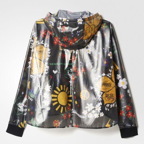 ADIDAS ORIGINALS ARTIST PONCHO RAIN JACKET BLACK WOMEN AO3160