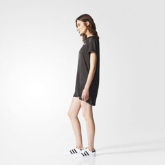ADIDAS ORIGINALS TREFOIL TEE DRESS BLACK WOMEN BR4552
