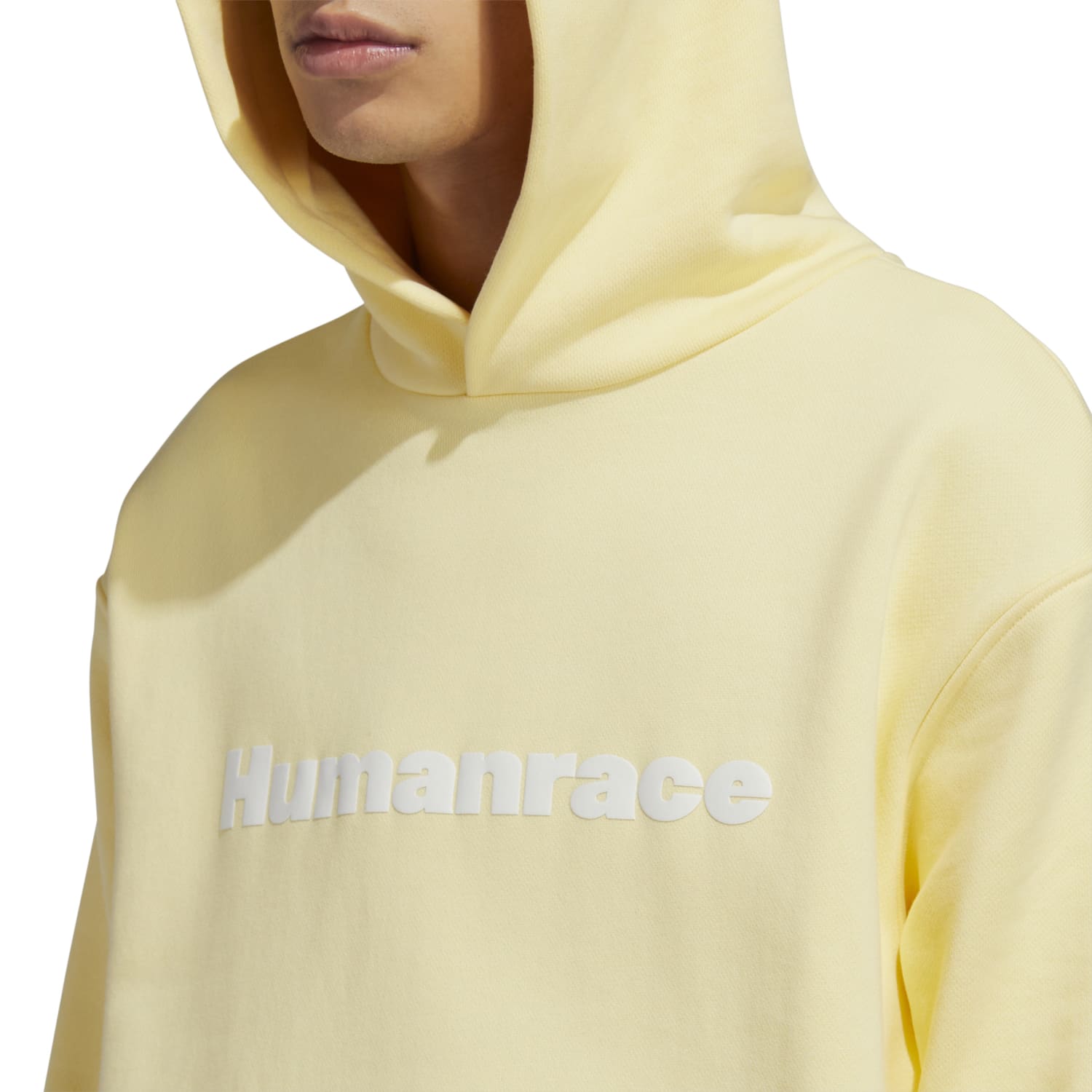 Adidas Originals Unisex PW Pharrell Williams Humanrace Basics Hoody Almost Yellow H46993
