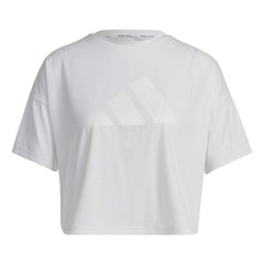 Adidas Women Train Icons 3 Bar Logo Tee White HK6965