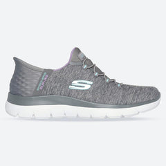 Women's Wide Fit Skechers 149937 Slip-ins Summits Dazzling Trainers