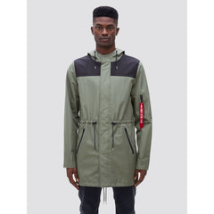 Alpha Industries Deluge Ripstop Fishtail Field Coat Sage Men MJD49000C1-310