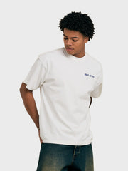 Arbor Antwerp Triple Hearts T-Shirt | Off-White/Blue