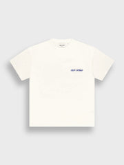 Arbor Antwerp Triple Hearts T-Shirt | Off-White/Blue