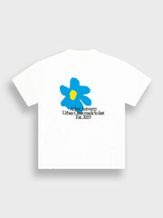 Arbor Antwerp Flower Oasis T-Shirt | White/Blue