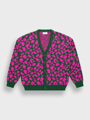 Arbor Antwerp Leopard Cardigan | Pink