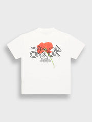 Arbor Antwerp Orange Poppy T-Shirt | White