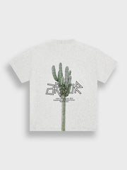 Arbor Antwerp Pixel Cactus T-Shirt | Melange Grey