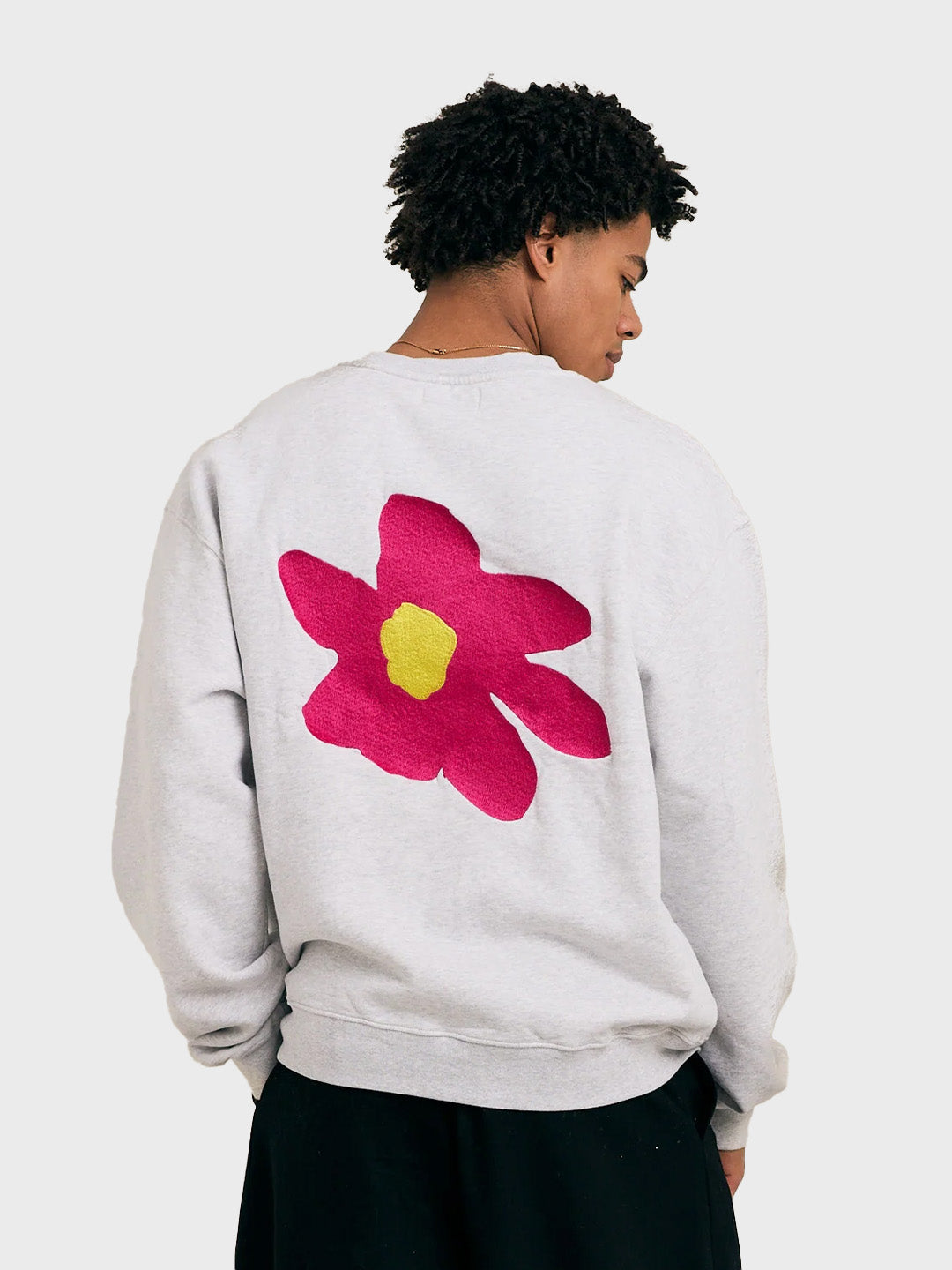 Arbor Antwerp Violet Crewneck Sweater | Grey
