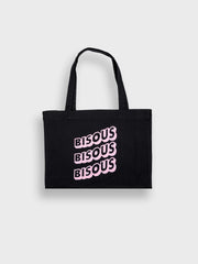 Bisous Skateboards Sonics Tote Bag | Black