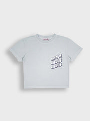 Bisous Skateboards Sonics T-Shirt Kids | Light Grey