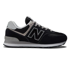 Men's Wide Fit New Balance ML574EVB Walking/Running Trainers - Exclusive - Black/White ENCAP
