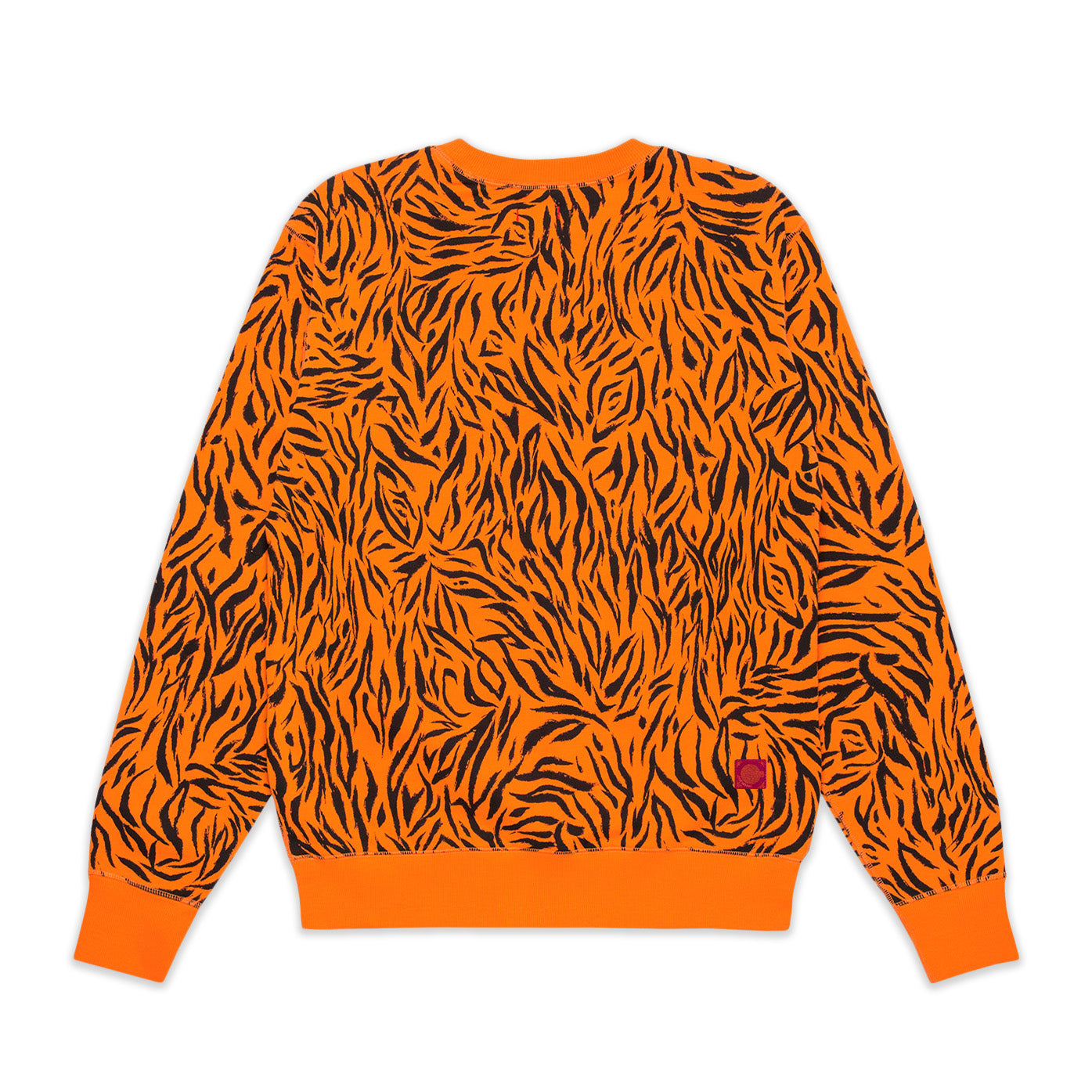 CLOT Men Tiger Stripe Sweatshirt Orange