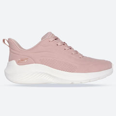 Women's Wide Fit Skechers 117485 Bobs Sport Squad Waves Just Wading Trainers