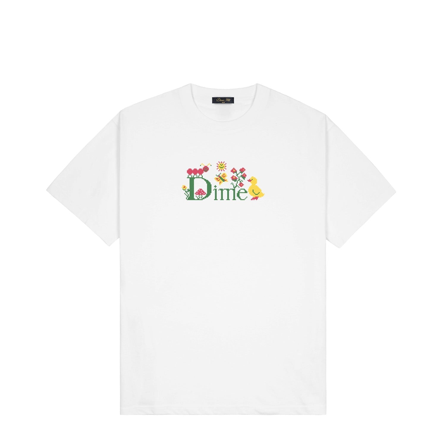 Dime Classic Cross Stitch T-Shirt White