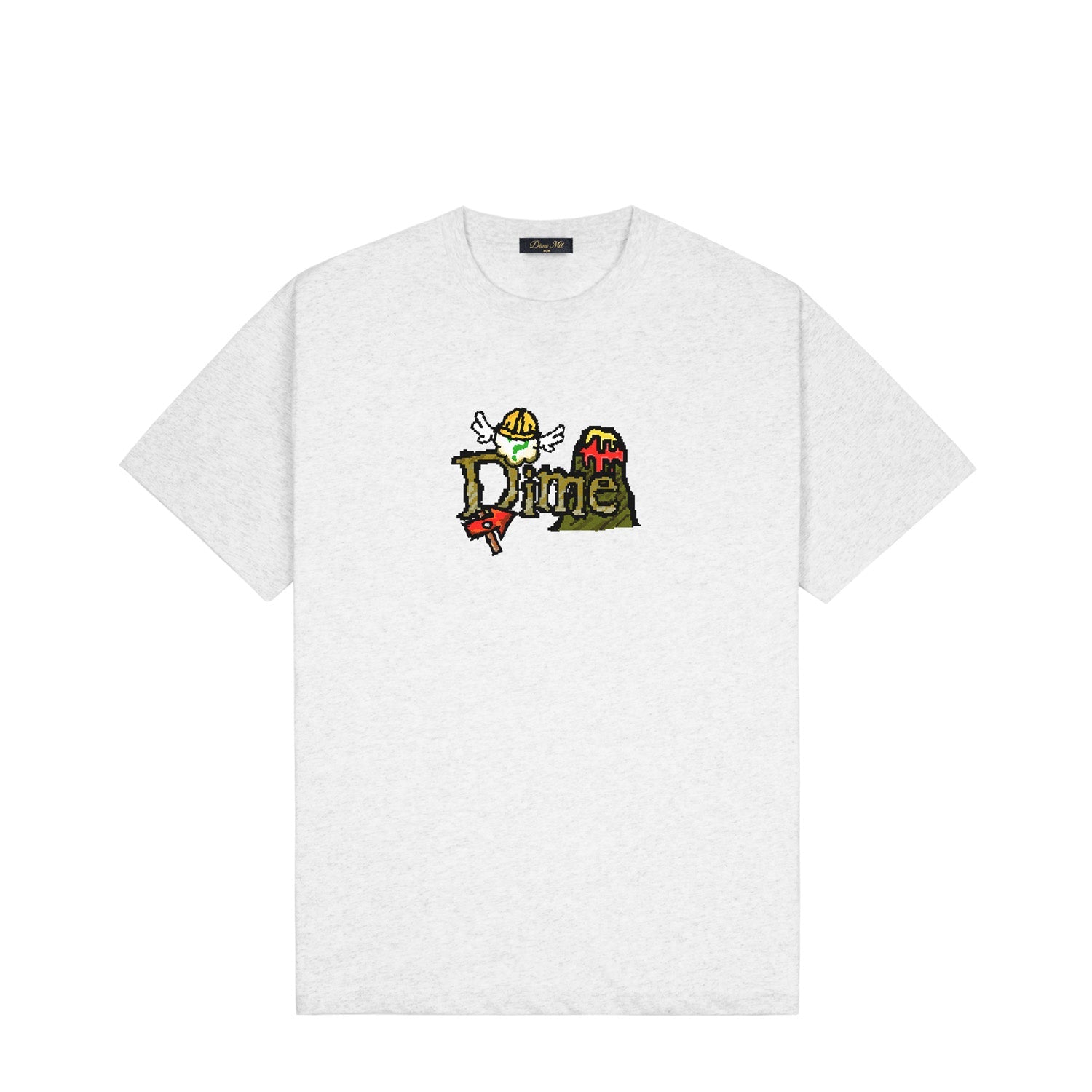Dime Classic Fuzzy T-Shirt Ash