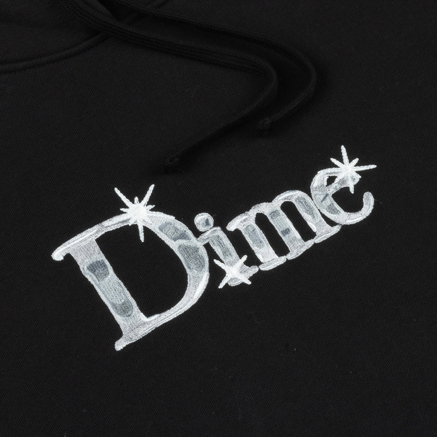 Dime Classic Shiny Hoodie Black