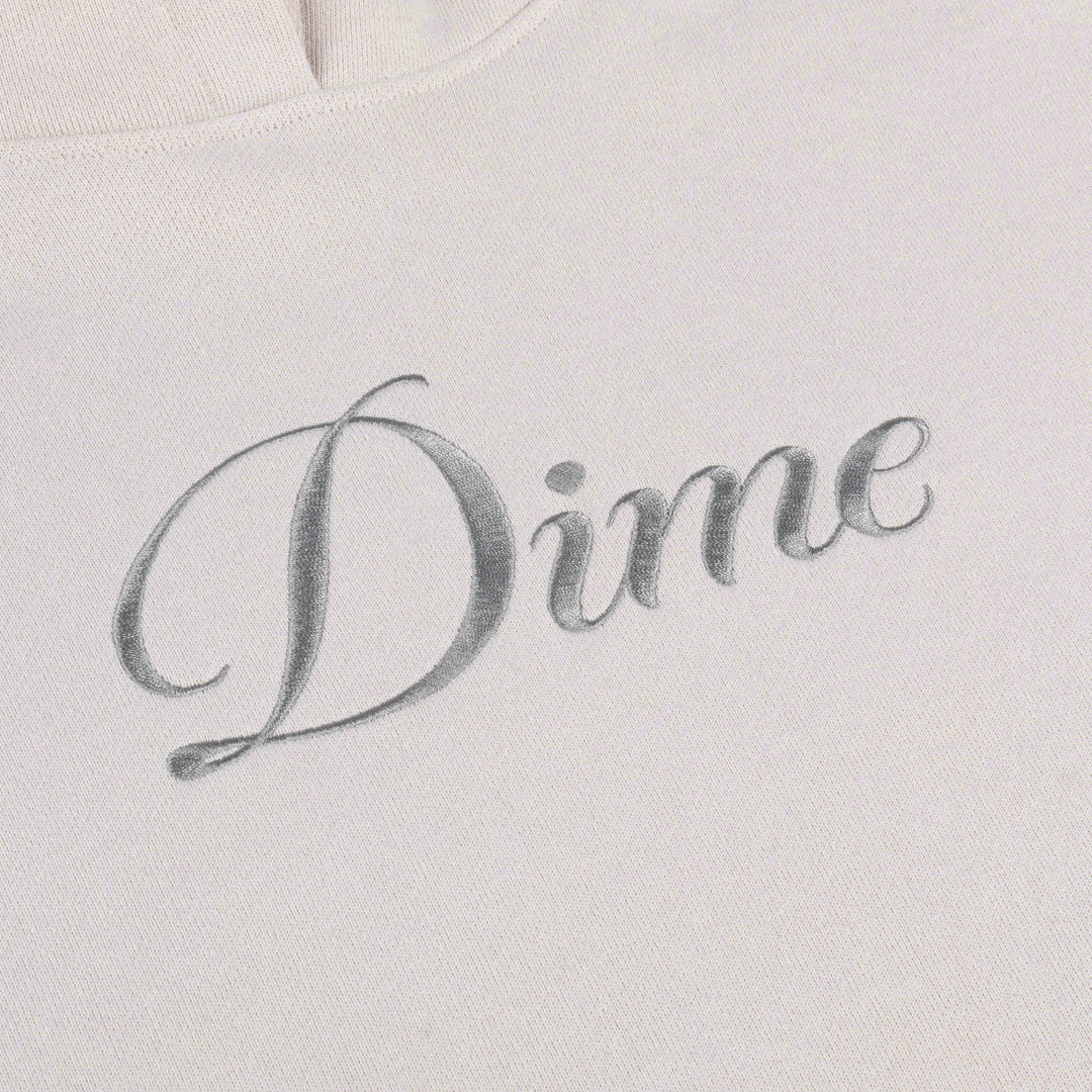 Dime Cursive Hoodie Cement