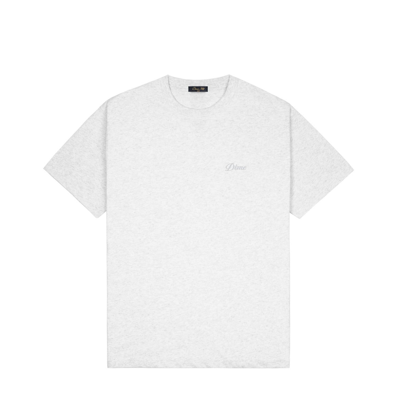 Dime Cursive Small Logo T-Shirt Ash