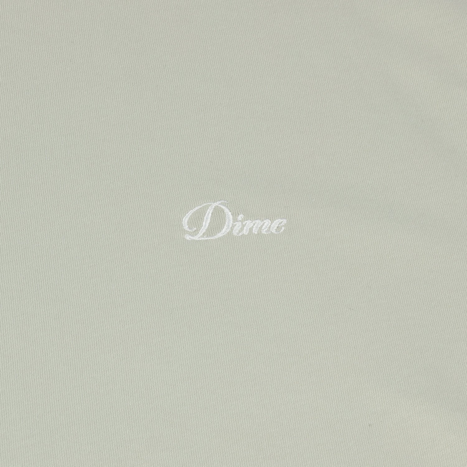 Dime Cursive Small Logo T-Shirt Charcoal Moss
