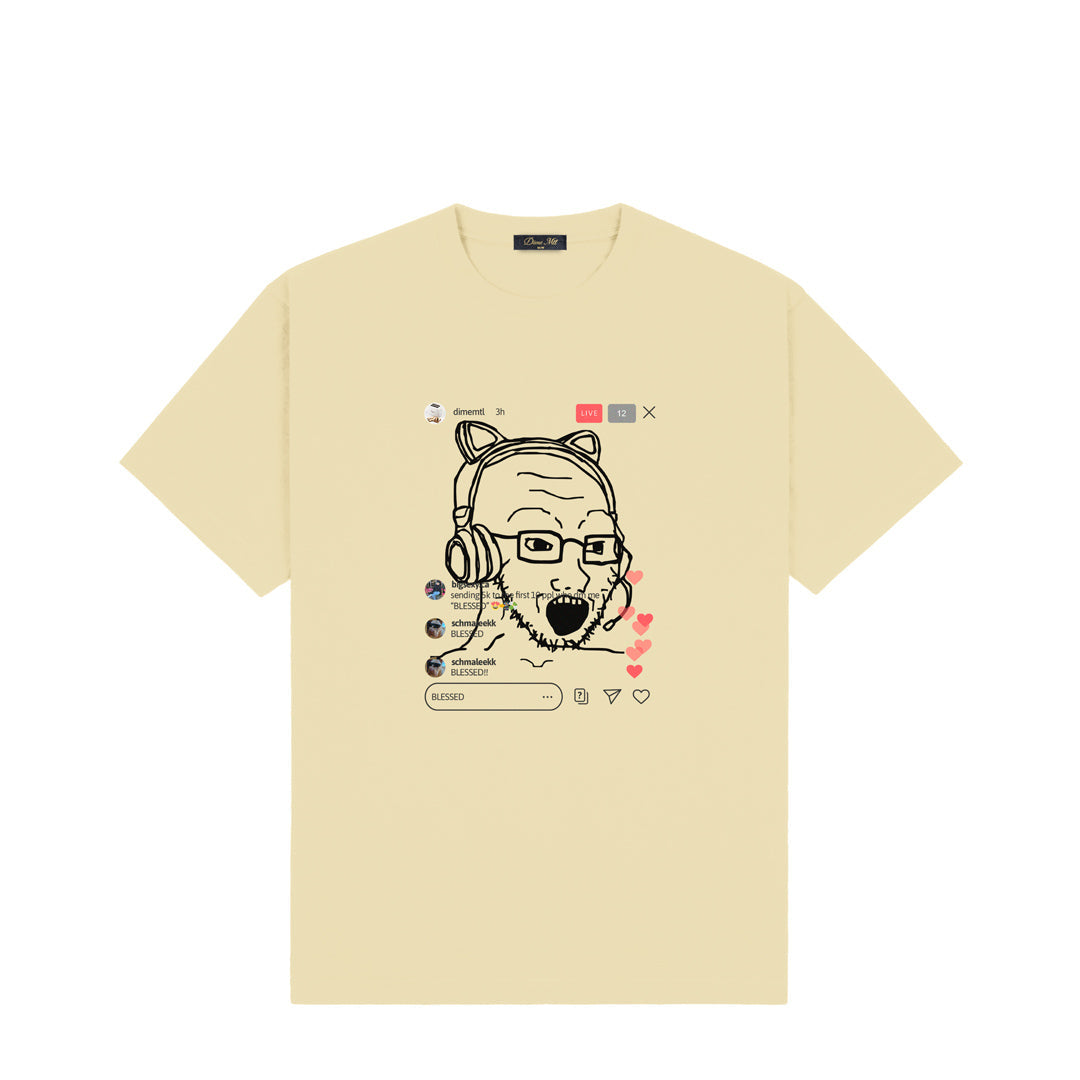 Dime Live T-Shirt Cloud Cream