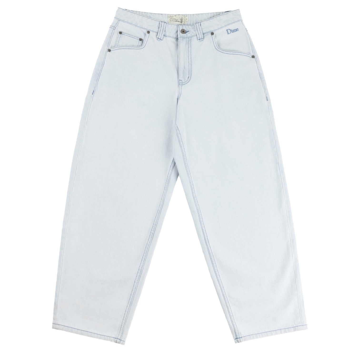 Dime Men Classic Baggy Denim Pants Light Washed