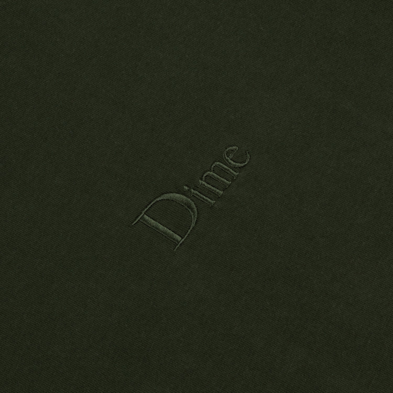 Dime Men Classic Small Logo Hoodie Forest Green