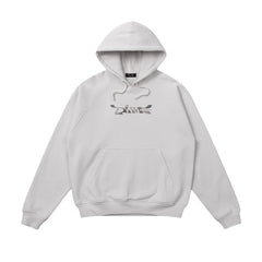 Dime Poster Hoodie Silver