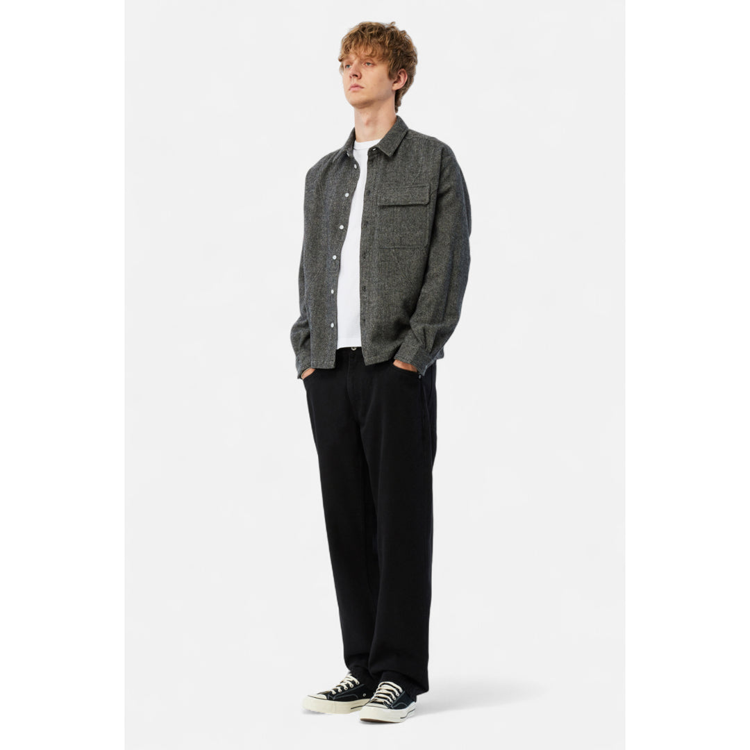 Dime Wool Overshirt Silver