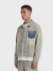 Don't Waste Culture Trenwyn Denim Overshirt | Sand Pale