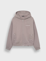 Don't Waste Culture Ale Zip Hoodie | Warm Grey
