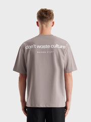 Don't Waste Culture Cleo T-Shirt | Warm Grey