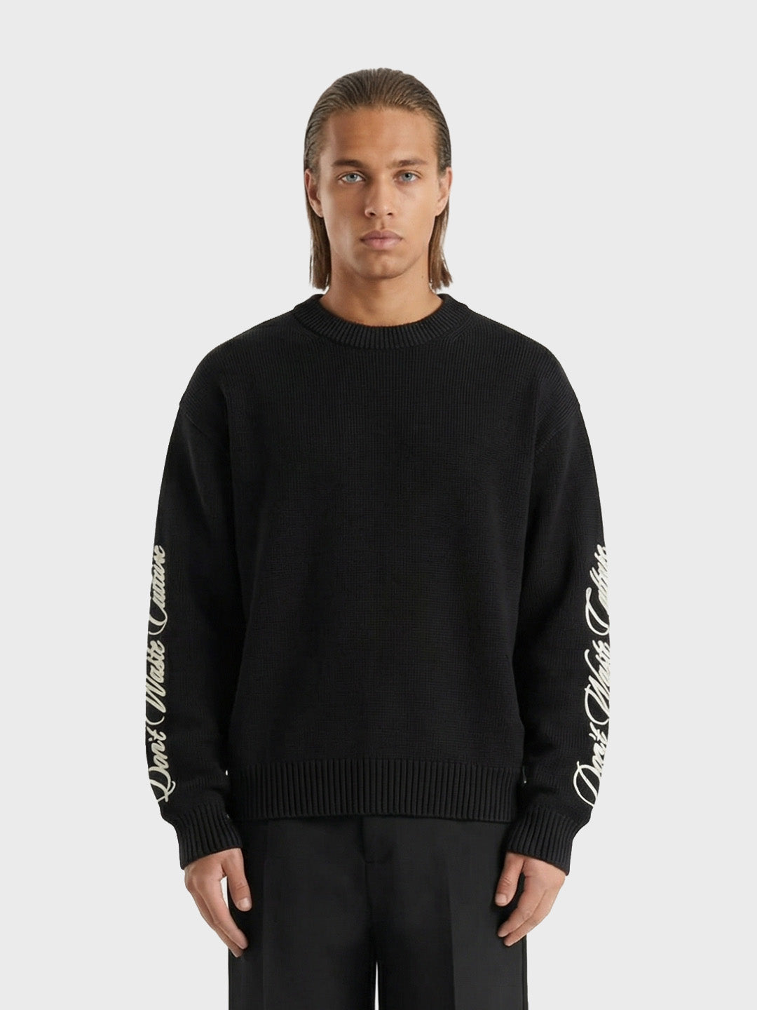 Don't Waste Culture Ionora Knitted Sweater | Black