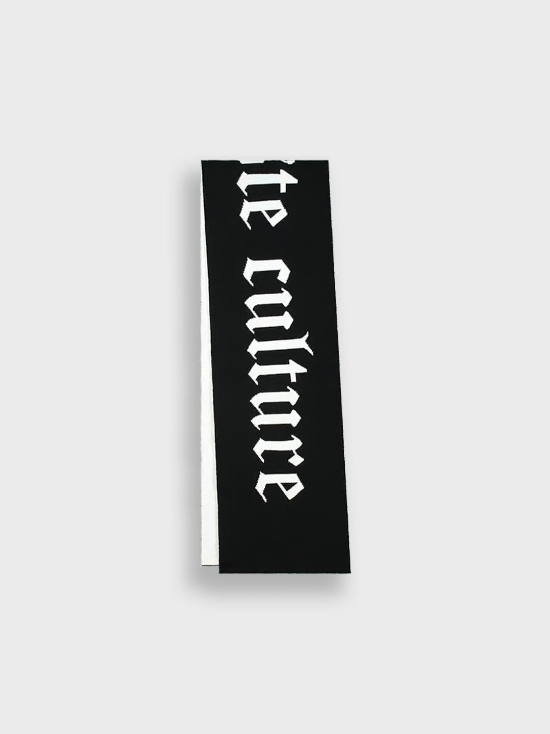 Don't Waste Culture Jacquard Scarf | Black/White