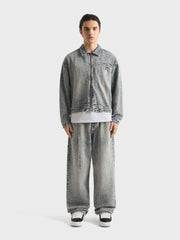 Don't Waste Culture Querine Denim Jacket | Mid Blue
