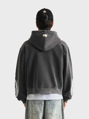 Don't Waste Culture Wesandra Zip Hoodie | Washed Black