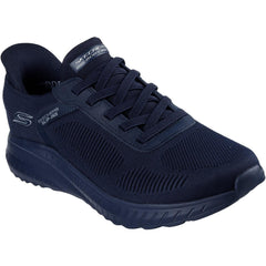 Men's Wide Fit Skechers Slip-ins 118312 Bobs Sport Squad Chaos Solid Step Trainers