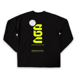 Everyday Better Club Performance Longsleeve Black Neon