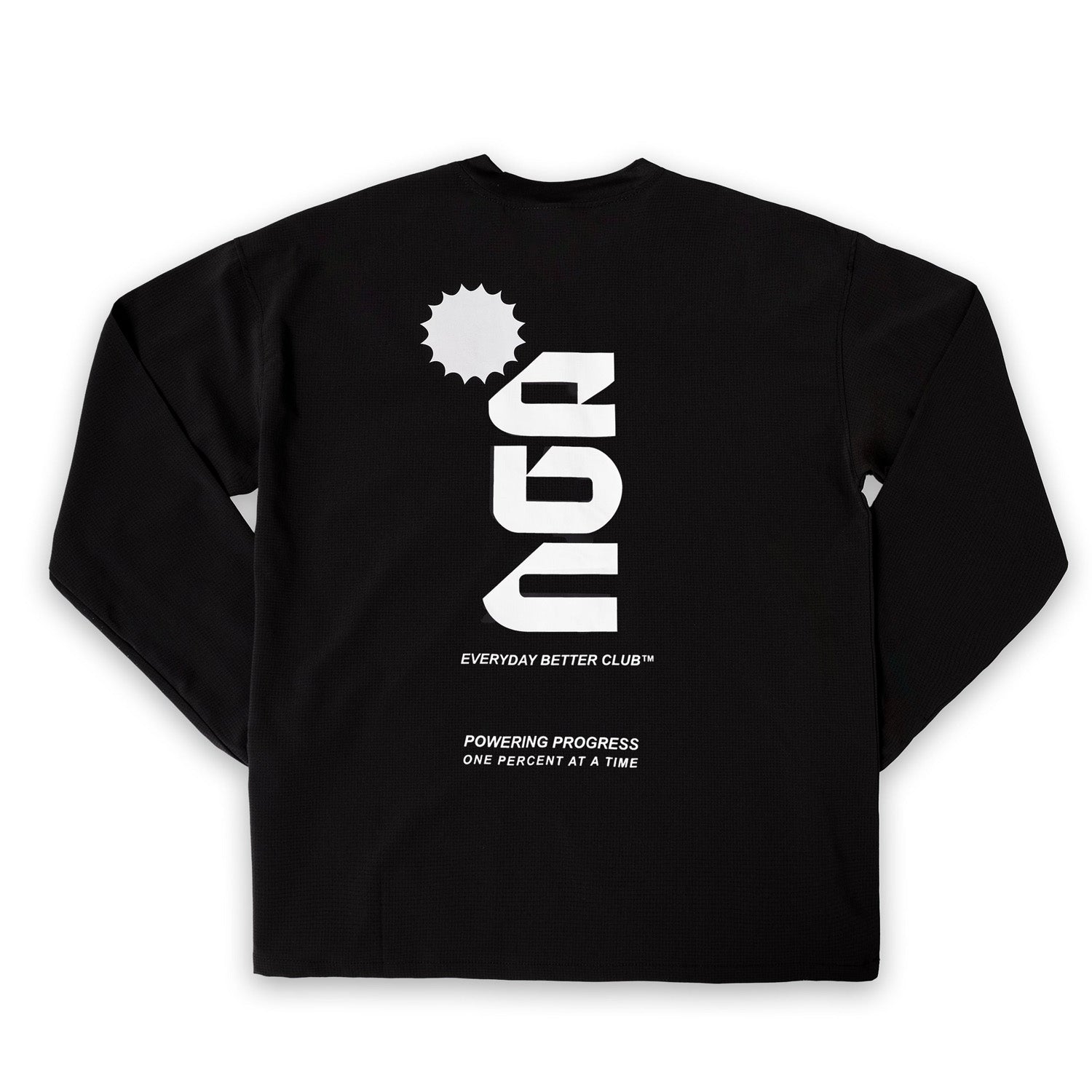 Everyday Better Club Performance Longsleeve Black White