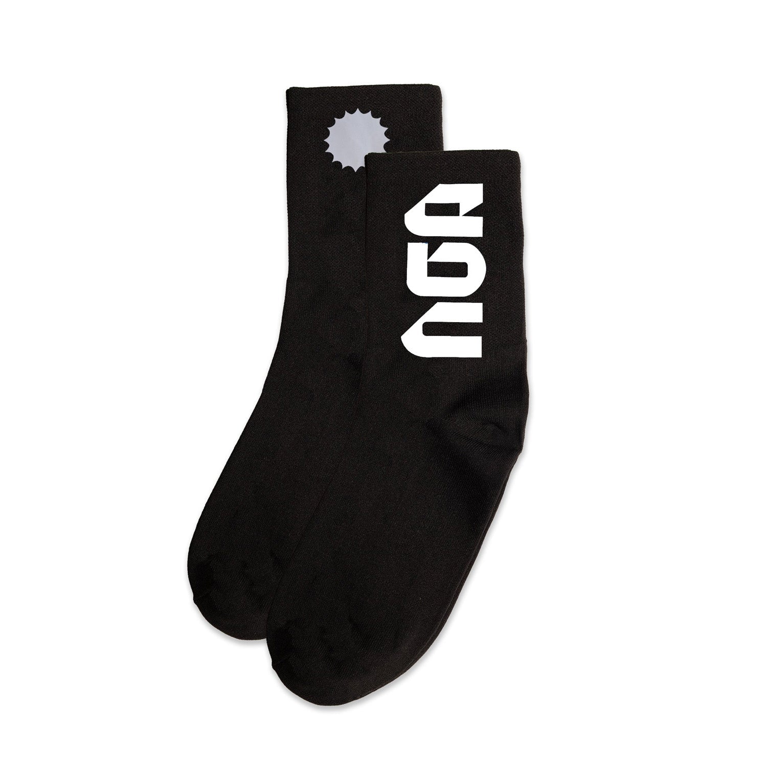 Everyday Better Club Performance Socks Black White