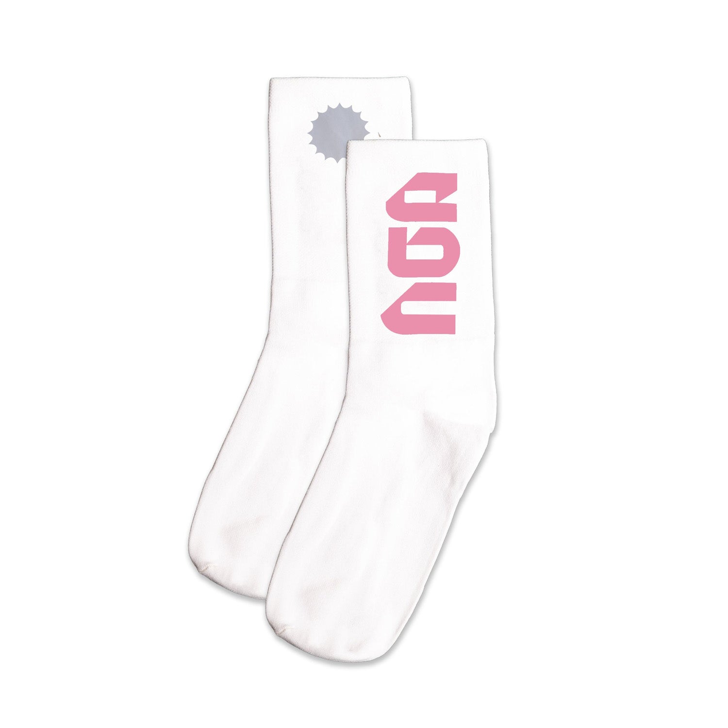 Everyday Better Club Performance Socks White Pink